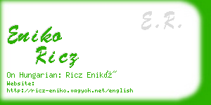 eniko ricz business card